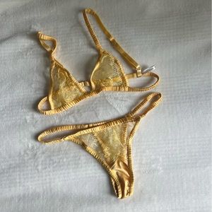 Gooseberry NBW Yellow Lingerie Set